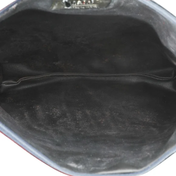 Sharif Patchwork Clutch Accessories Bag Black/Red/Green One Size Vintage - Picture 6 of 7